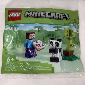 LEGO Minecraft: Steve and Baby Panda (30672) New Sealed